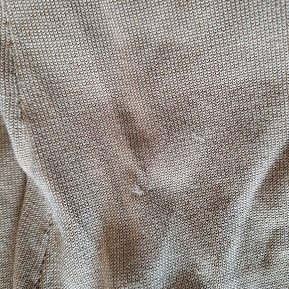 INC Mustard Gold Beaded Long Sleeve Slit Front Sweater / Knit Top - M - Picture 9 of 10